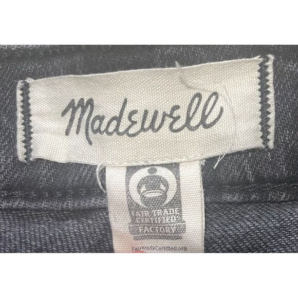 Madewell Mid Rise Perfect Vintage Jean Size 26 Enmore Dark Distressed Black - Picture 3 of 8